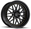 Aodhan AH02 19X9.5 5X114.3 +30 Offset Wheel - Gloss Black ( Gold Rivet) - Aodhan Aftermarket Wheel