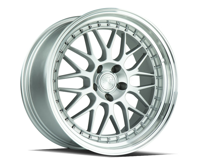 Aodhan AH02 19X9.5 5X112 +35 Offset Wheel - Silver w/ Machined Lip - Aodhan Aftermarket Wheel