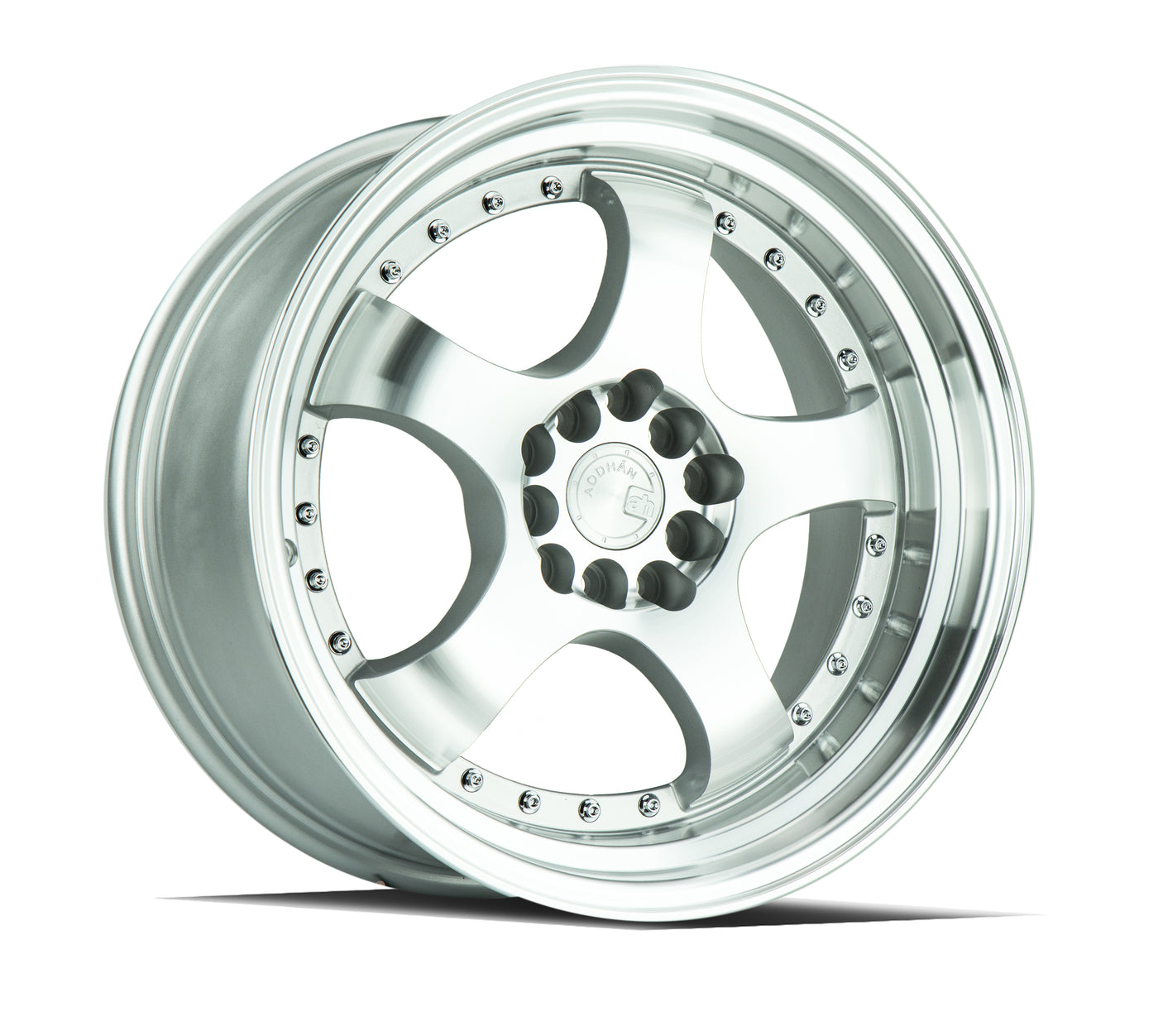Aodhan AH03 17X9 5X100/114.3 +25 Offset Wheel - Silver w/Machined Face - Aodhan Aftermarket Wheel