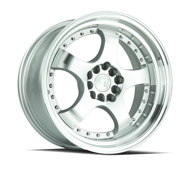 Aodhan AH03 17X9 5X100/114.3 +25 Offset Wheel - Silver w/Machined Face - Aodhan Aftermarket Wheel