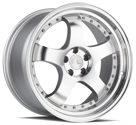 Aodhan AH03 18X9.5 5X114.3 +30 Offset Wheel - Silver w/Machined Face - Aodhan Aftermarket Wheel