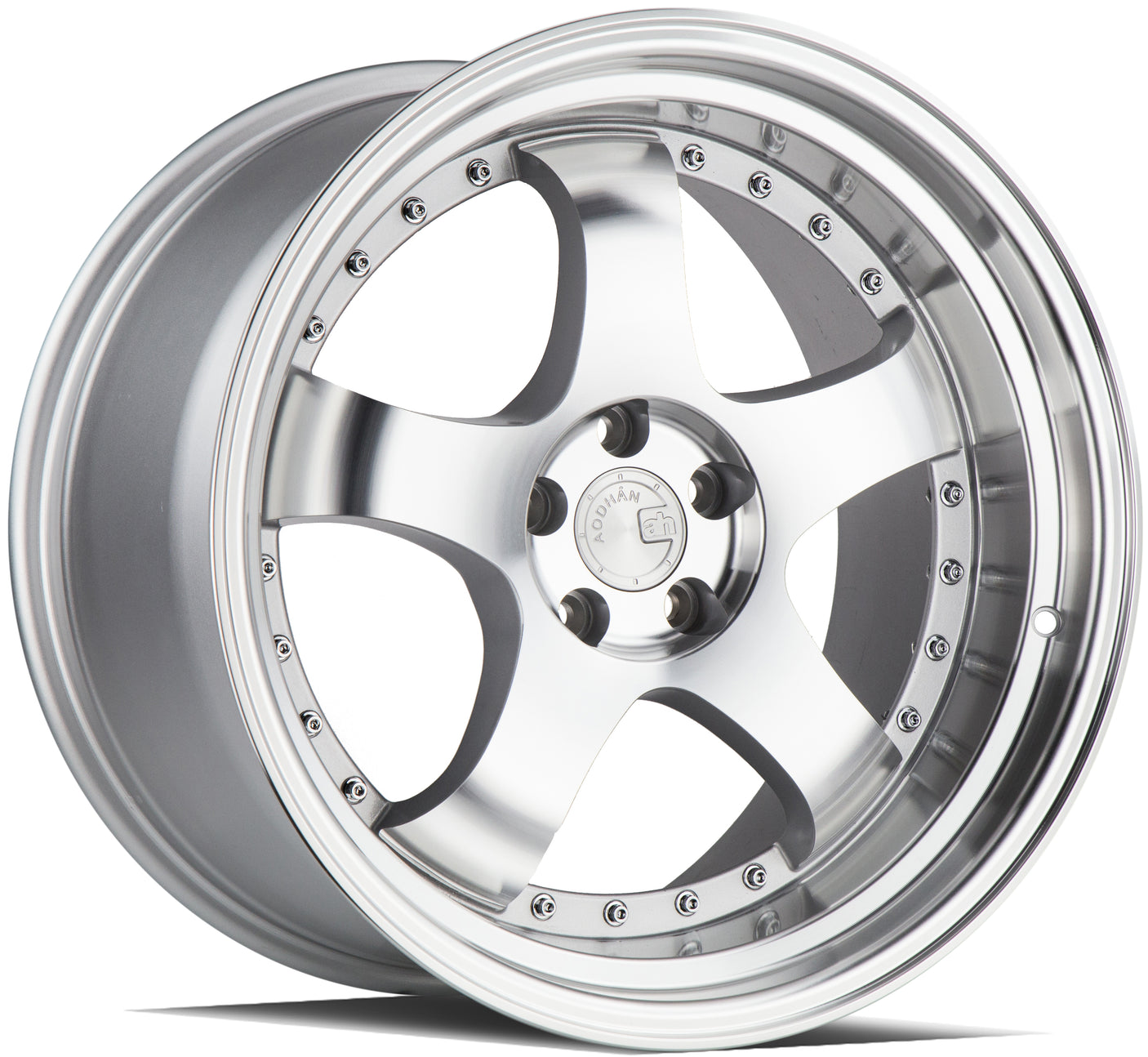 Aodhan AH03 19X11 5X114.3 +22 Offset Wheel - Silver w/Machined Face - Aodhan Aftermarket Wheel
