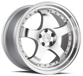 Aodhan AH03 19X9.5 5X114.3 +22 Offset Wheel - Silver w/Machined Face - Aodhan Aftermarket Wheel