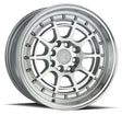 Aodhan AH04 15X8 4X100/114.3 +20 Offset Wheel - Silver w/Machined Face - Aodhan Aftermarket Wheel