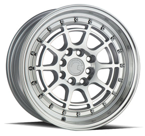 Aodhan AH04 15X8 4X100/114.3 +20 Offset Wheel - Silver w/Machined Face - Aodhan Aftermarket Wheel