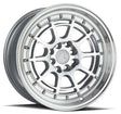 Aodhan AH04 16X8 4X100/114.3 +15 Offset Wheel - Silver w/Machined Face - Aodhan Aftermarket Wheel