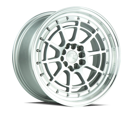 Aodhan AH04 17X9 5X100/114.3 +25 Offset Wheel - Silver w/Machined Face - Aodhan Aftermarket Wheel