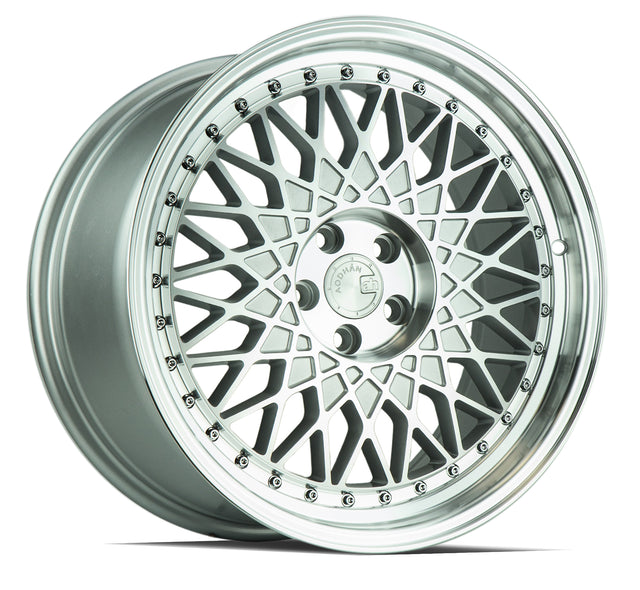 Aodhan AH05 18X8.5 5X114.3 +35 Offset Wheel - Silver w/Machined Face - Aodhan Aftermarket Wheel