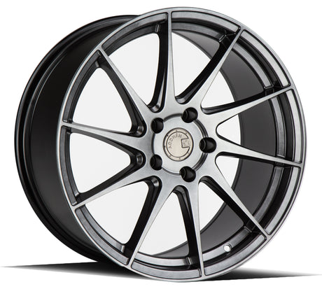 Aodhan AH09 (Driver Side) 18X8.5 5X114.3 +35 Offset Wheel - Hyper Black - Aodhan Aftermarket Wheel