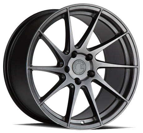 Aodhan AH09 (Driver Side) 18X9.5 5X112 +35 Offset Wheel - Hyper Black - Aodhan Aftermarket Wheel