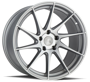 Aodhan AH09 (Driver Side ) 18X9.5 5X112 +35 Offset Wheel - Gloss Silver Machined Face - Aodhan Aftermarket Wheel