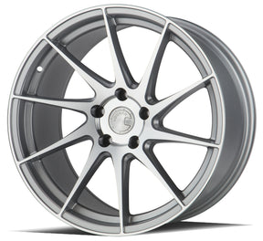 Aodhan AH09 (Passenger Side ) 18X9.5 5X112 +35 Offset Wheel - Gloss Silver Machined Face - Aodhan Aftermarket Wheel