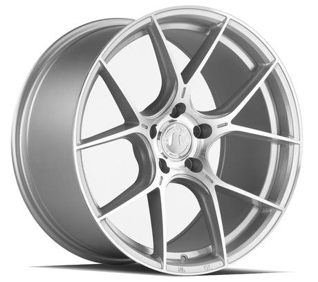 Aodhan AH-11 18X9.5 5X112 +35 Offset Wheel - Gloss Silver Machined Face - Aodhan Aftermarket Wheel