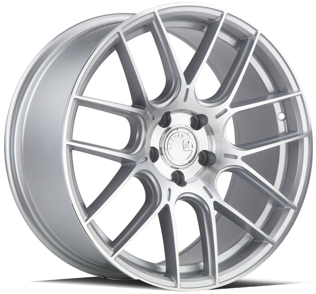 Aodhan AH-X 19X8.5 5X112 +35 Offset Wheel - Gloss Silver Machined Face