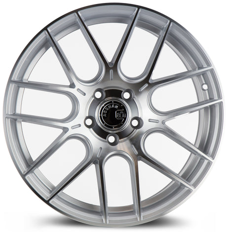 Aodhan AH-X 18X8.5 5X120 +35 Offset Wheel - Gloss Silver Machined Face