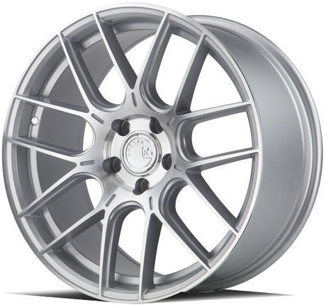 Aodhan AH-X 19X8.5 5X114.3 +35 Offset Wheel - Gloss Silver Machined Face