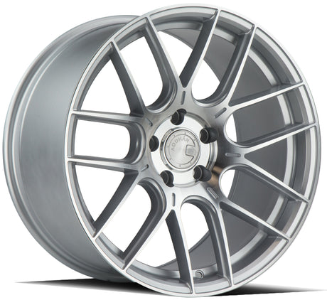 Aodhan AH-X 19X9.5 5X114.3 +35 Offset Wheel - Gloss Silver Machined Face