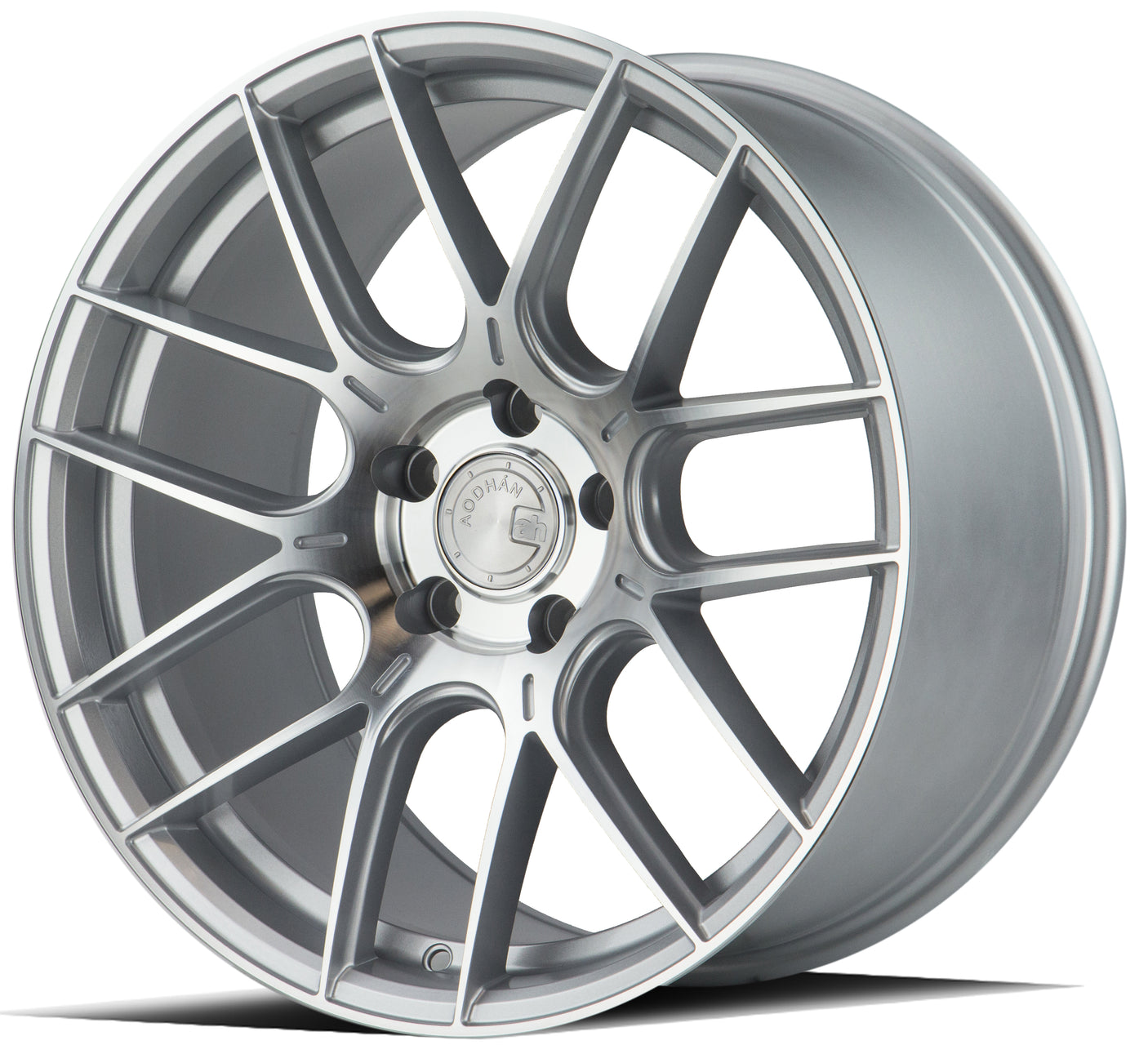 Aodhan AH-X 19X9.5 5X112 +35 Offset Wheel - Gloss Silver Machined Face