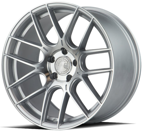 Aodhan AH-X 19X9.5 5X114.3 +35 Offset Wheel - Gloss Silver Machined Face