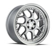 Aodhan DS01 18X8.5 5X100 +35 Offset Wheel - Silver Machined Lip w/Chrome Rivets - Aodhan Aftermarket Wheel