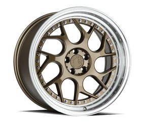 Aodhan DS01 18X9.5 5X114.3 +30 Offset Wheel - Bronze w/Machined Lip - Aodhan Aftermarket Wheel