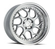 Aodhan DS01 18X9.5 5X114.3 +30 Offset Wheel - Silver Machined Lip w/Chrome Rivets - Aodhan Aftermarket Wheel
