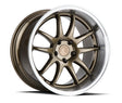Aodhan DS02 18X10.5 5X114.3 +15 Offset Wheel - Bronze w/Machined Lip - Aodhan Aftermarket Wheel