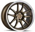 Aodhan DS02 18X8.5 5X114.3 +35 Offset Wheel - Bronze w/Machined Lip - Aodhan Aftermarket Wheel