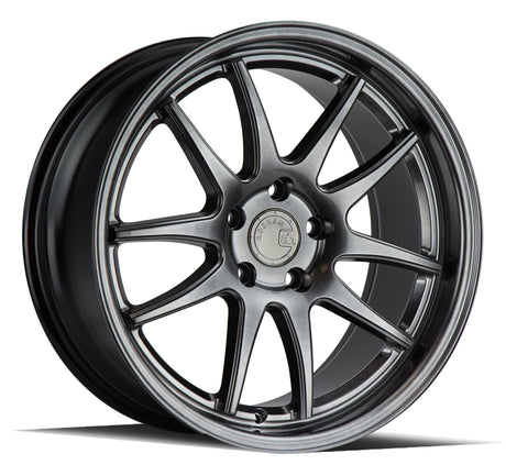 Aodhan DS02 18X8.5 5X114.3 +35 Offset Wheel - Hyper Black - Aodhan Aftermarket Wheel