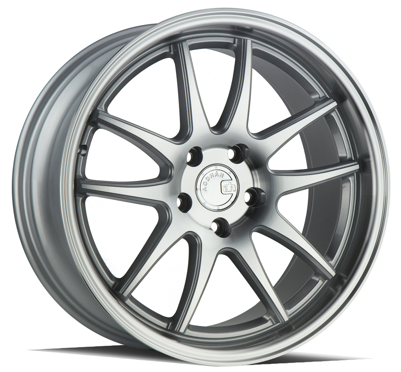 Aodhan DS02 18X8.5 5X114.3 +35 Offset Wheel - Silver w/Machined Face - Aodhan Aftermarket Wheel