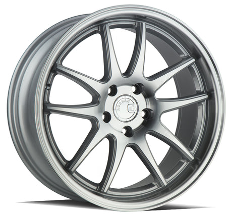 Aodhan DS02 18X8.5 5X114.3 +35 Offset Wheel - Silver w/Machined Face - Aodhan Aftermarket Wheel
