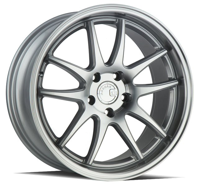 Aodhan DS02 18X8.5 5X114.3 +35 Offset Wheel - Silver w/Machined Face - Aodhan Aftermarket Wheel