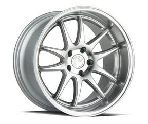 Aodhan DS02 19X11 5X114.3 +15 Offset Wheel - Silver w/Machined Face - Aodhan Aftermarket Wheel