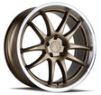 Aodhan DS02 19X8.5 5X114.3 +35 Offset Wheel - Bronze w/Machined Lip - Aodhan Aftermarket Wheel