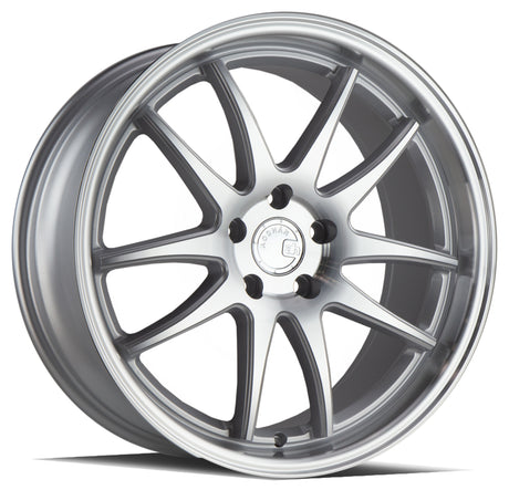 Aodhan DS02 19X8.5 5X114.3 +35 Offset Wheel - Silver w/Machined Face - Aodhan Aftermarket Wheel