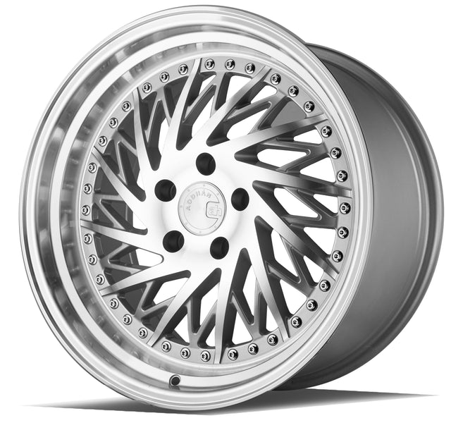 Aodhan DS03 (Driver Side) 18X9.5 5X100 +35 Offset Wheel - Silver w/Machined Face - Aodhan Aftermarket Wheel