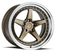 Aodhan DS05 18X10.5 5X114.3 +22 Offset Wheel - Bronze w/Machined Lip - Aodhan Aftermarket Wheel