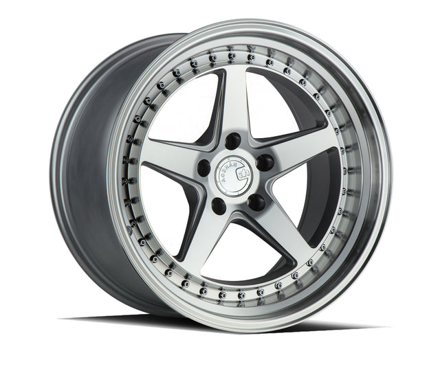 Aodhan DS05 18X8.5 5X114.3 +35 Offset Wheel - Silver w/Machined Face - Aodhan Aftermarket Wheel