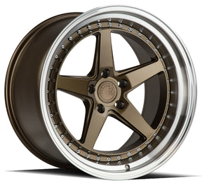 Aodhan DS05 19X11 5X114.3 +22 Offset Wheel - Bronze w/Machined Lip - Aodhan Aftermarket Wheel
