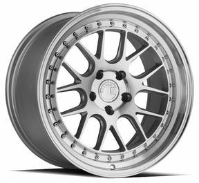 Aodhan DS06 18X9.5 5X114.3 +30 Offset Wheel - Silver w/Machined Face - Aodhan Aftermarket Wheel