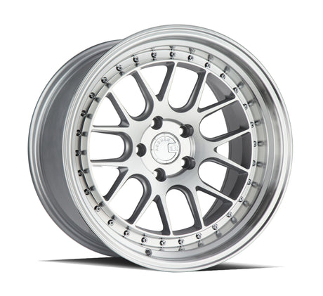 Aodhan DS06 19X11 5X114.3 +22 Offset Wheel - Silver w/Machined Face - Aodhan Aftermarket Wheel