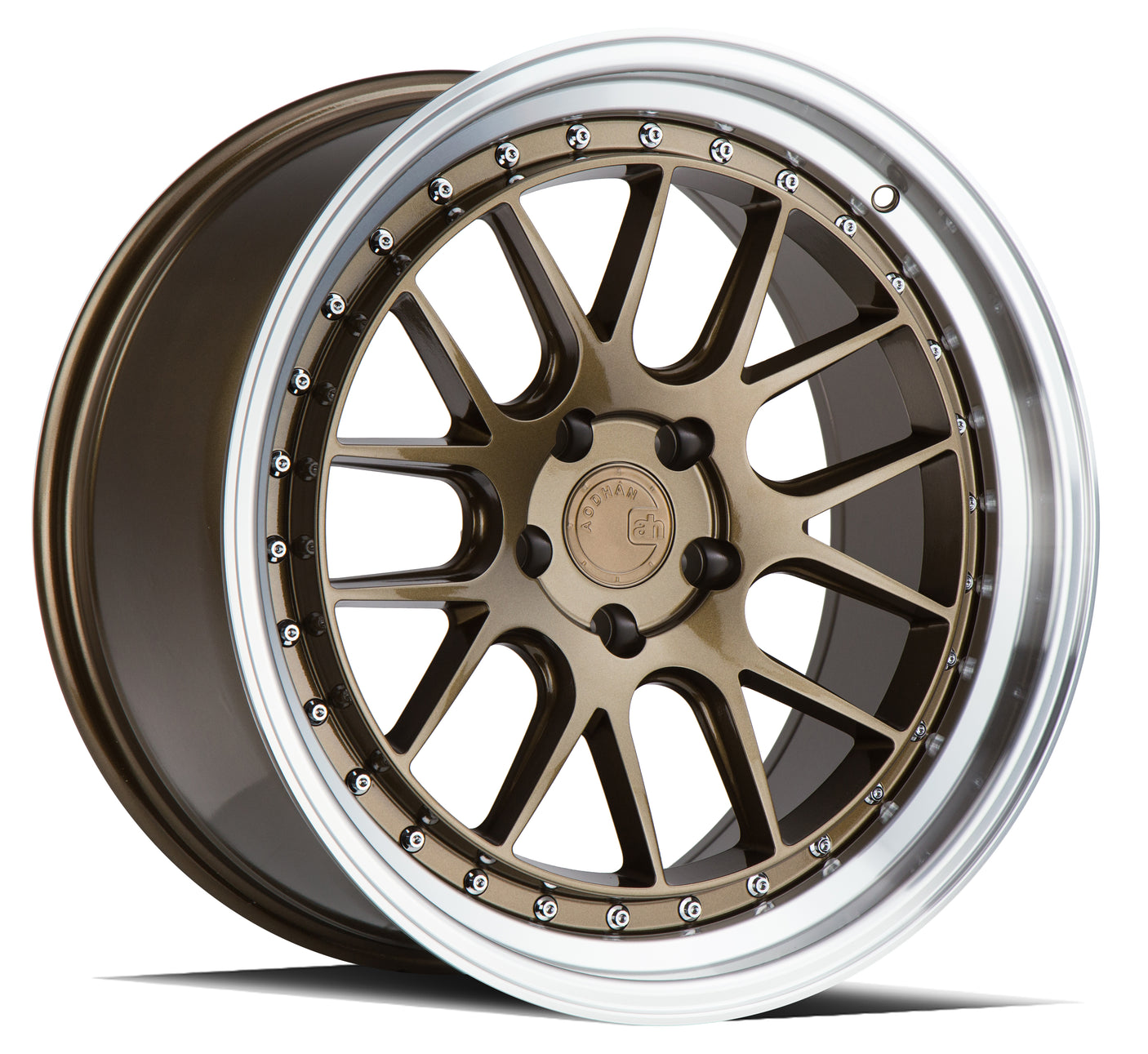 Aodhan DS06 19X9.5 5X114.3 +15 Offset Wheel - Bronze w/Machined Lip - Aodhan Aftermarket Wheel