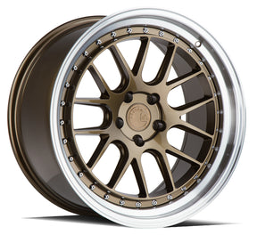 Aodhan DS06 19X9.5 5X114.3 +15 Offset Wheel - Bronze w/Machined Lip - Aodhan Aftermarket Wheel