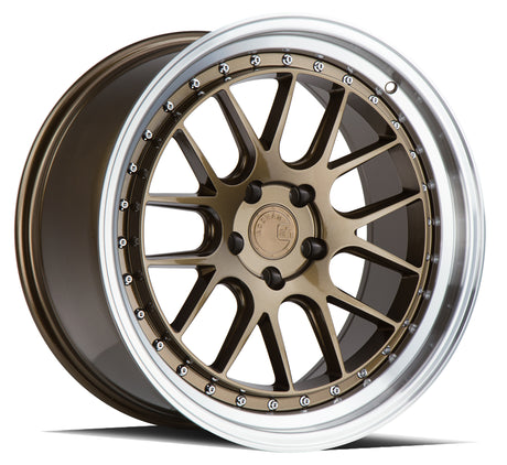 Aodhan DS06 19X9.5 5X114.3 +15 Offset Wheel - Bronze w/Machined Lip - Aodhan Aftermarket Wheel