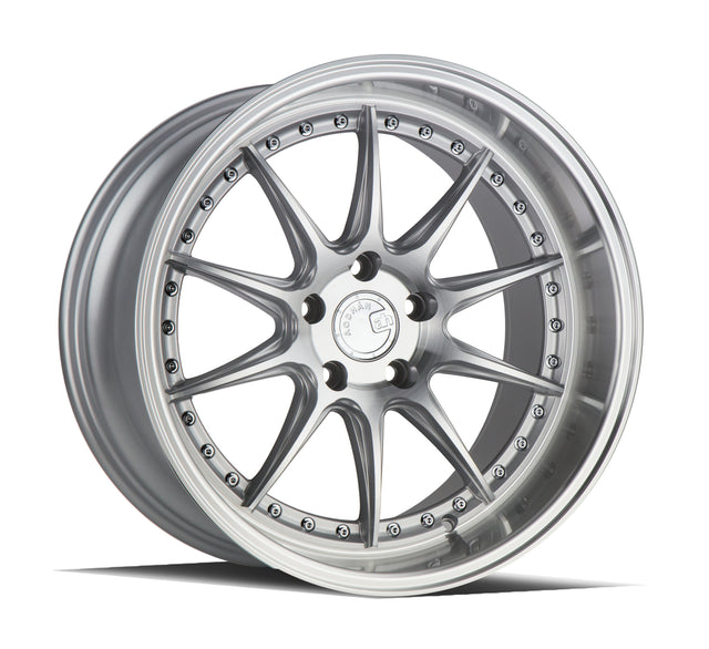 Aodhan DS07 18X10.5 5X114.3 +15 Offset Wheel - Silver w/Machined Face - Aodhan Aftermarket Wheel