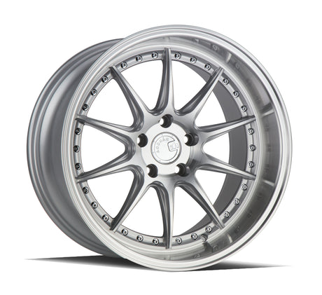 Aodhan DS07 18X10.5 5X114.3 +22 Offset Wheel - Silver w/Machined Face - Aodhan Aftermarket Wheel
