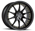 Aodhan DS07 18X8.5 5X100 +35 Offset Wheel - Gloss Black W /Gold Rivets - Aodhan Aftermarket Wheel