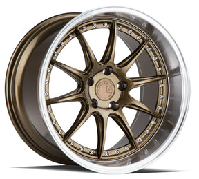 Aodhan DS07 19X11 5X114.3 +22 Offset Wheel - Bronze w/Machined Lip - Aodhan Aftermarket Wheel