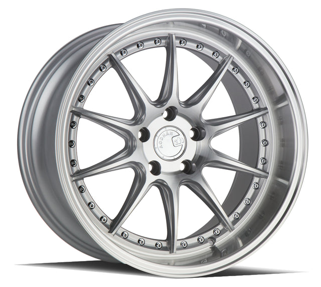 Aodhan DS07 19X11 5X114.3 +22 Offset Wheel - Silver w/Machined Face - Aodhan Aftermarket Wheel