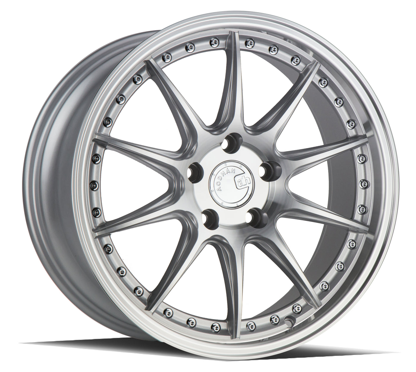 Aodhan DS07 19X8.5 5X114.3 +35 Offset Wheel - Silver w/Machined Face - Aodhan Aftermarket Wheel